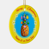 Merry kerst, aangepast ananas Ornament (Rechts)
