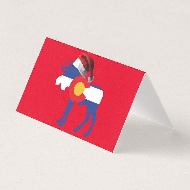 Merry kerst Colorado Moose Kaart (Voorkant)