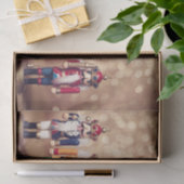 Merry kerst Colorful Nutcrackers Tissuepapier (Geschenk)