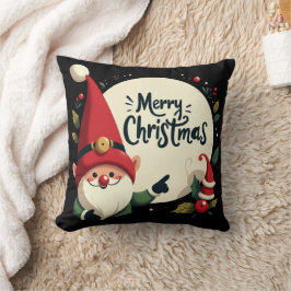 Merry kerst Cute Elf Kussen