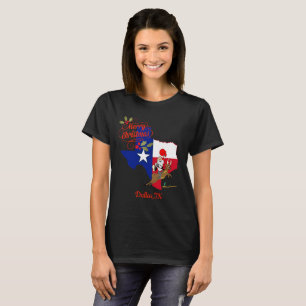 Merry kerst Dallas Texas T-shirt
