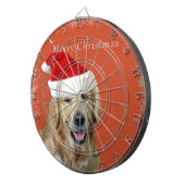 Merry kerst Doggy Dartbord (Voorkant Rechts)