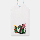 Merry kerst Dragon Cadeaulabel (Voorkant)
