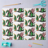 Merry kerst Dragon Tissuepapier (Craft)