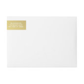 Merry kerst Elegant Gold Hand Lettered Wrap (Voorkant)