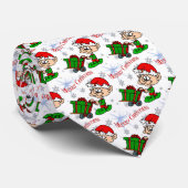 Merry kerst Elf Stropdas (Opgerold)