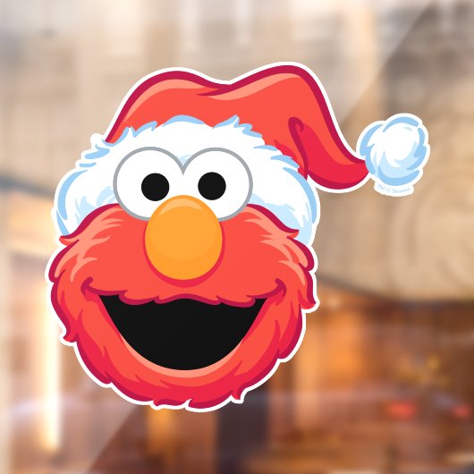 Merry kerst Elmo Raamsticker (Vel 2)