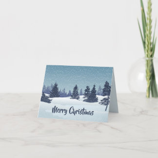 Merry kerst Folded Card Bedankkaart