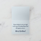 Merry kerst Folded Card Bedankkaart (Binnen)