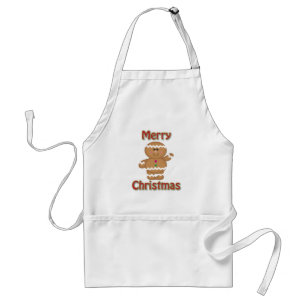 Merry kerst Gingerbrood Man Apron Standaard Schort