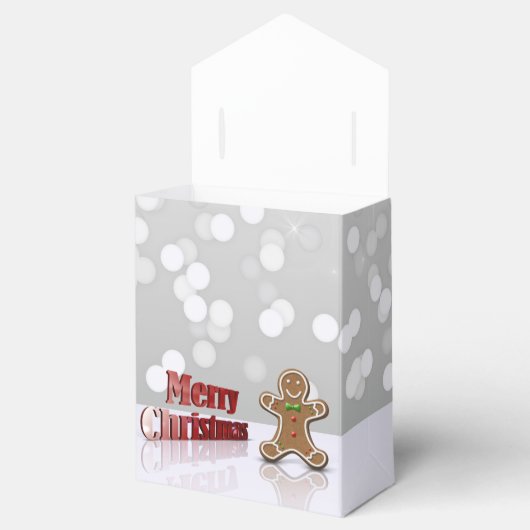 Merry kerst Gingerbrood Man Bedankdoosjes (Geopend)