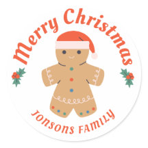 Merry kerst Gingerbrood Man