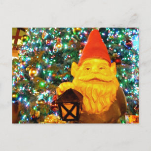 Merry kerst gnome feestdagenkaart