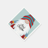 Merry kerst gnome servet (Hoek)