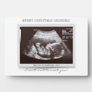 Merry kerst Grandma Baby Reopenbaara Scan Fotoplaat
