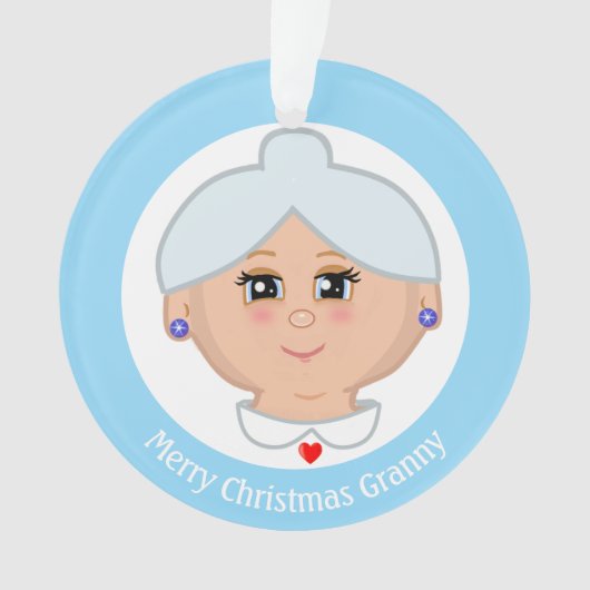 Merry kerst Granny Ornament (voorkant)