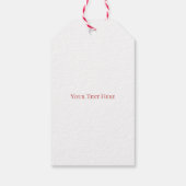 Merry (Kerst) Groen & Bessen Elegant Cadeaulabel (Achterkant)
