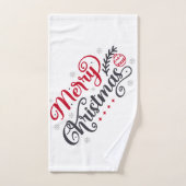 Merry kerst Hand Towel Handdoek (Handdoek)