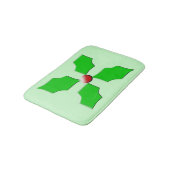 Merry kerst Holly Bath Mat (Gekanteld)