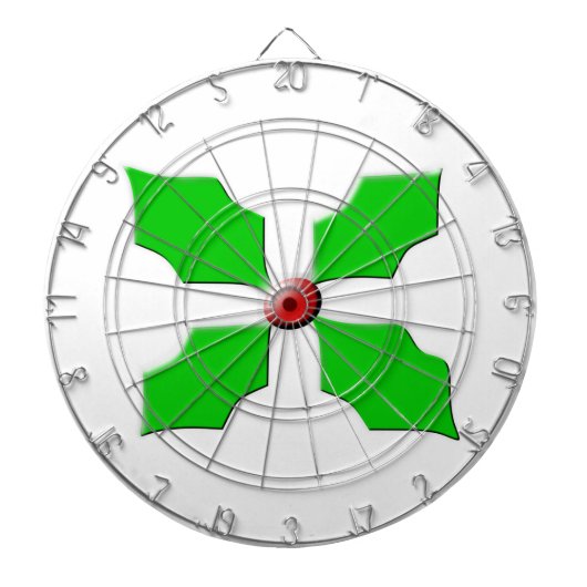 Merry kerst Holly Dart Board Dartbord (Voorkant)