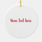 Merry kerst Holly Hedgel Personalized Keramisch Ornament (Achterkant)
