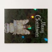 Merry kerst JOY Angel Holiday Lights Legpuzzel (Horizontaal)