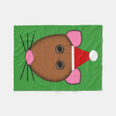 Merry kerst-kerstmuis, fleece Blanket (Voorkant (Horizontaal))
