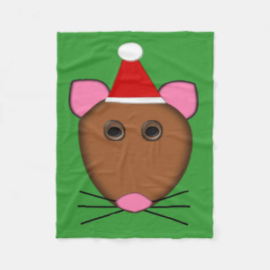 Merry kerst-kerstmuis, fleece Blanket Deken