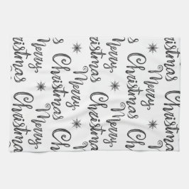 Merry kerst Kitchen Towel Theedoek