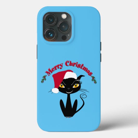 Merry kerst Kitty Cat Case-Mate iPhone Case (Achterkant)