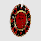 Merry kerst Las Vegas Ornament (voorkant)