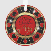Merry kerst Las Vegas Ornament (achterkant)