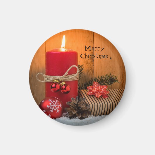 Merry kerst Magnet Magneet (Voorkant)