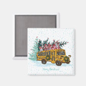 Merry kerst Magnet Magneet (Voorkant / Achterkant)