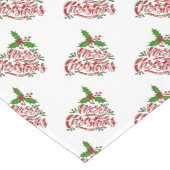 Merry-kerst-middelbare-tafelrunner Medium Tafelloper (Hoek)