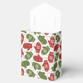Merry kerst Mittens Pattern Favor Box Bedankdoosjes (Geopend)
