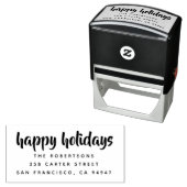 Merry kerst Modern, persoonlijk Zelfinktende Stempel (In situ)