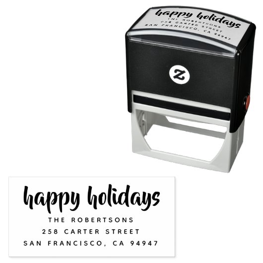 Merry kerst Modern, persoonlijk Zelfinktende Stempel (In situ)