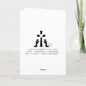 Merry kerst Moose Feestdagen Kaart (Achterkant)