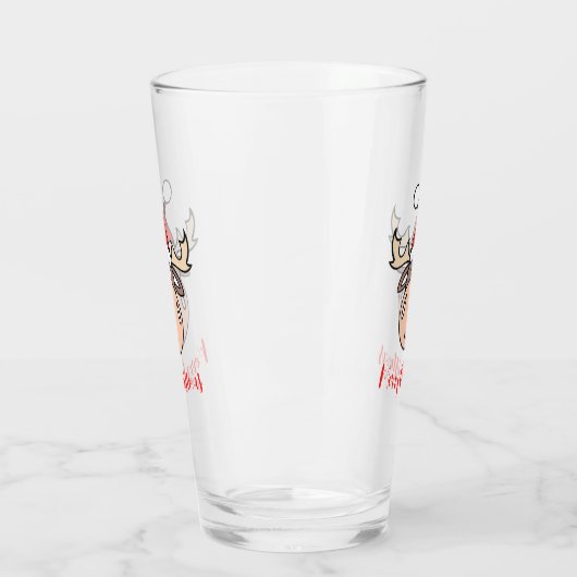 Merry kerst Moose Glas (Links)