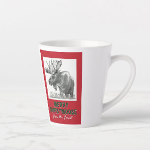 Merry kerst Moose Latte Mok