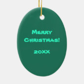 Merry kerst Moose Ornament (Achterkant)