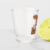 Merry kerst Moose Shot Glass Glas (Links)