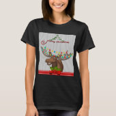 Merry kerst Moose T-shirt (Voorkant)