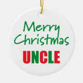 Merry kerst oom Photo Ornament (Voorkant)