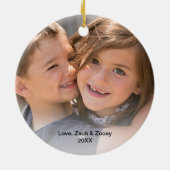 Merry kerst oom Photo Ornament (Achterkant)