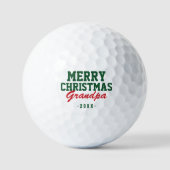 Merry kerst opa Golf Balls Golfballen (Voorkant)