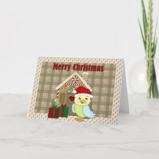 Merry kerst Parrot Feestdagen Kaart
