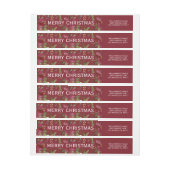 Merry kerst Poinsettia Floral (Vel)