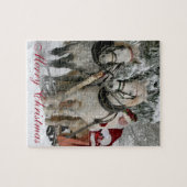 Merry kerst Puzzle Game Legpuzzel (Horizontaal)